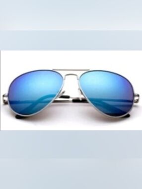 Blue/Purple Unisex Aviator Adult Sunglasses